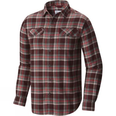 Camisa Columbia Flare Gun Flannel III Manga Larga Hombre Rojas - Chile IYG109862